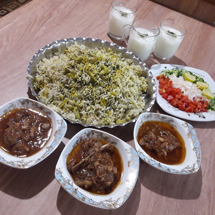 عکس باقالی پلو با گوشت