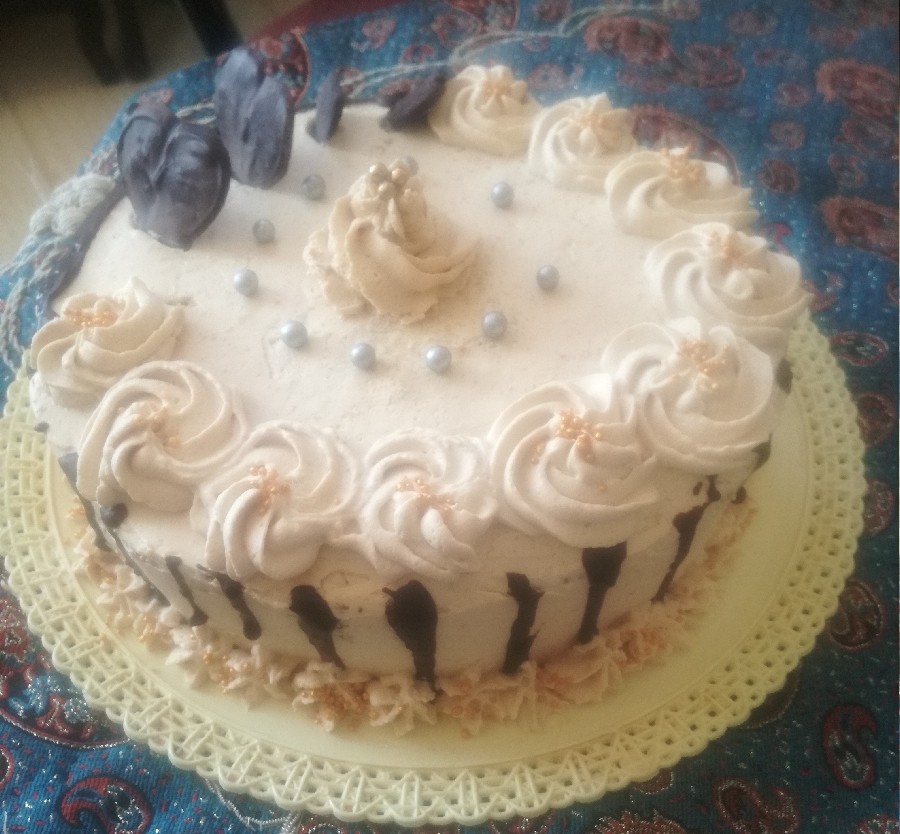 عکس کیک تولد به سفارش خاله جانم برای همسرشون