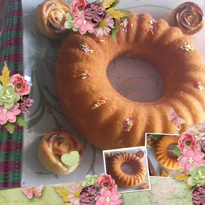 عکس کیک با اسانس توت فرنگی با بافت نرم وعالی