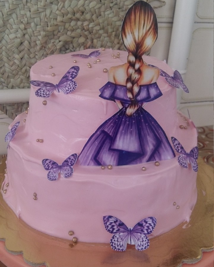 کیک تولد خودم پزی