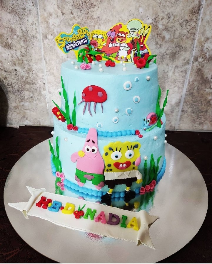 کیک تولد باب اسفنجی 