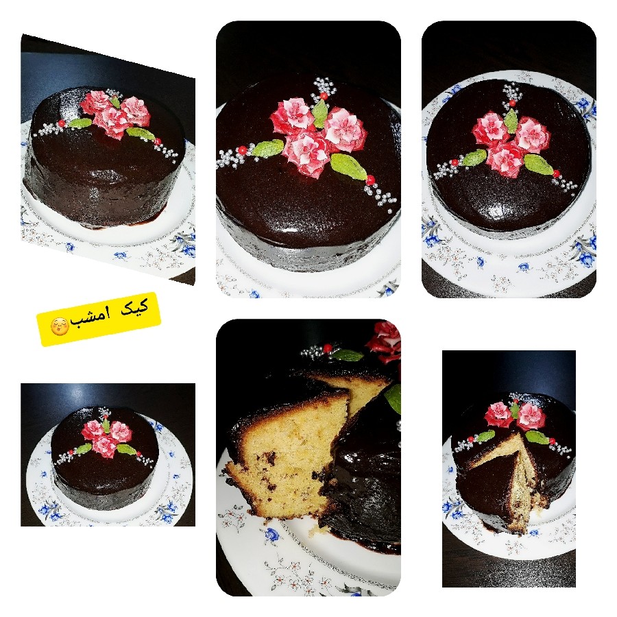 عکس کیک اسفنجی.