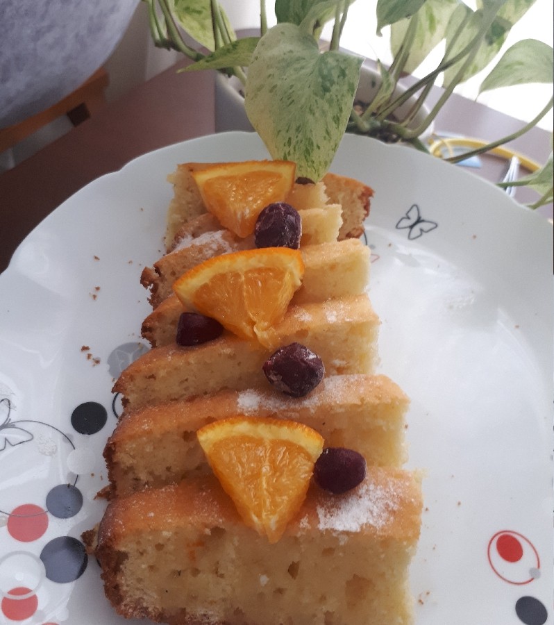 عکس کیک پرتقال