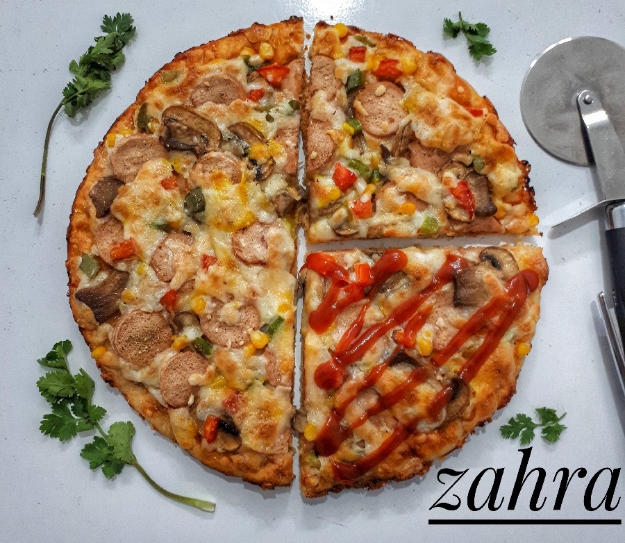 عکس پیتزا مخلوط
با خمیر جادویی
