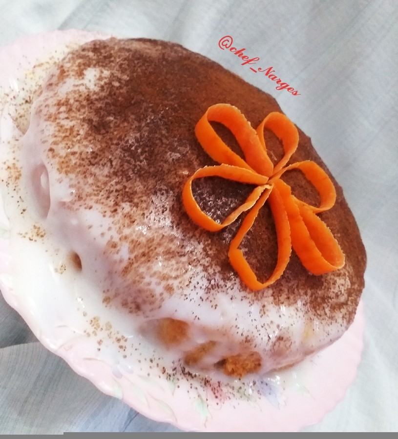 عکس کیک هویج و گردو♡