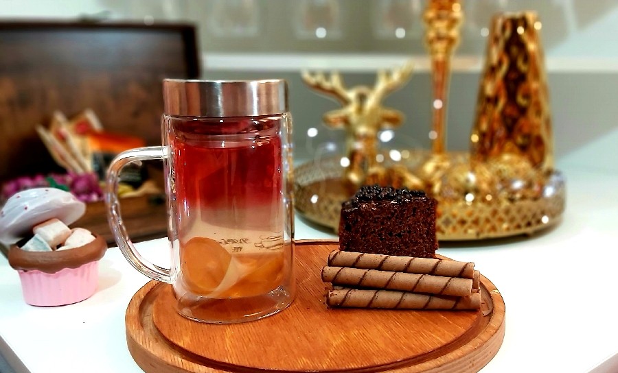عکس دمنوش لیمو عسلی و چای ترش
