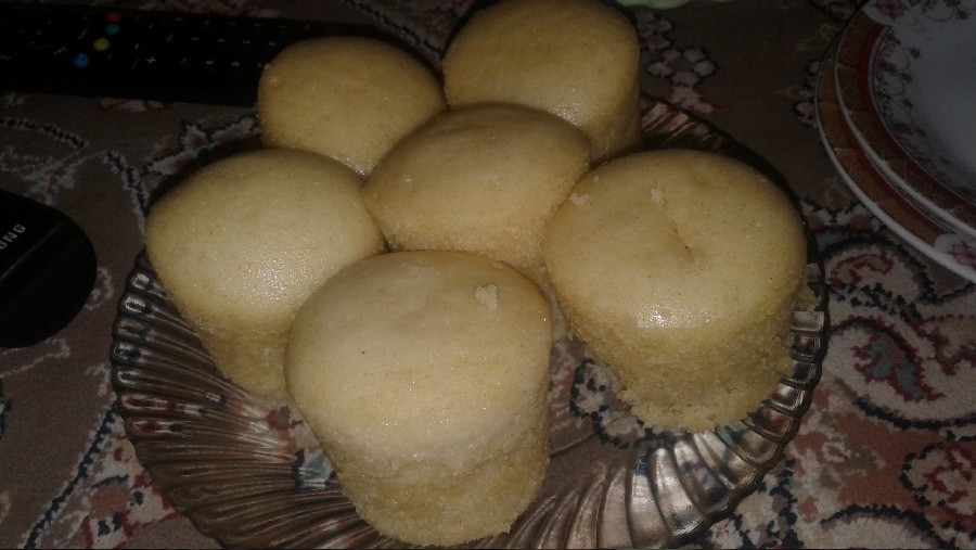 عکس کیک فنجانی ساده