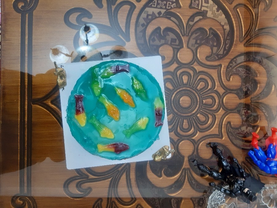 چیز کیک آکواریومی بنده پز