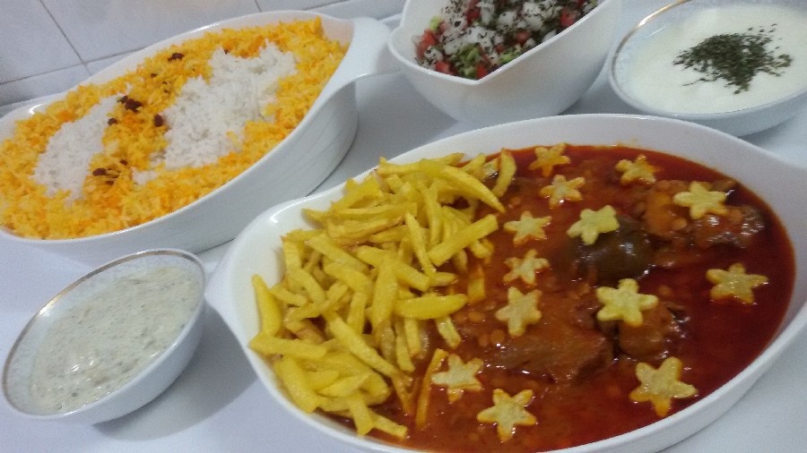 عکس خورشت قیمه وغرمه سبزی....