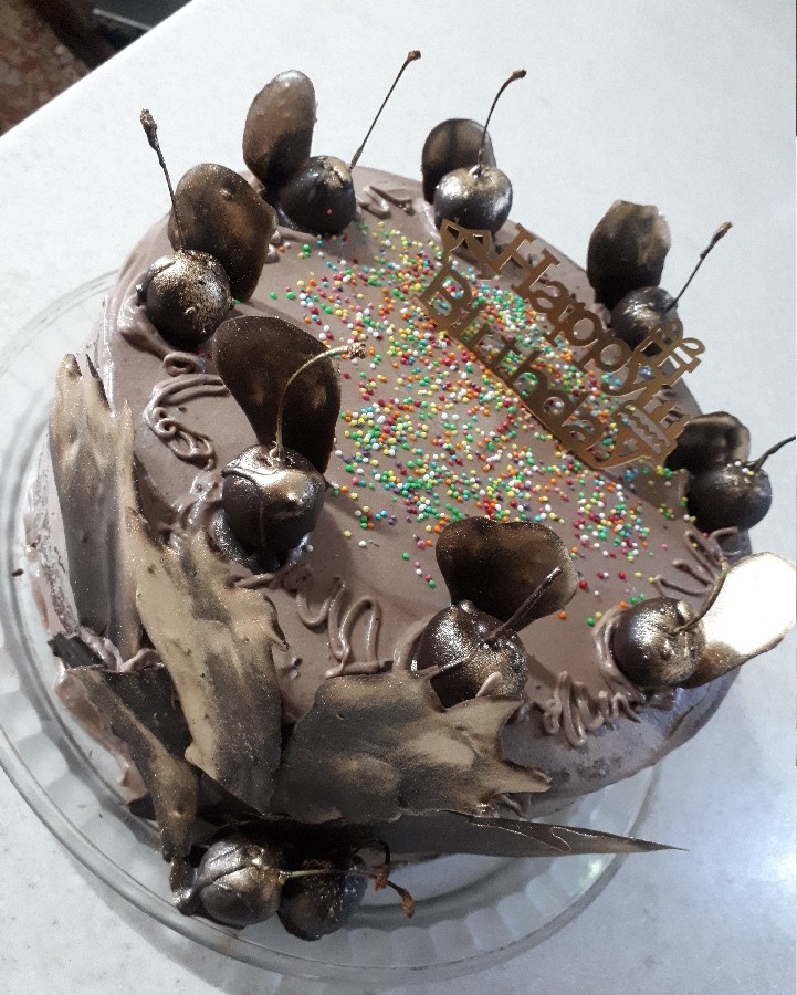 عکس کیک شکلاتی و نسکافه 