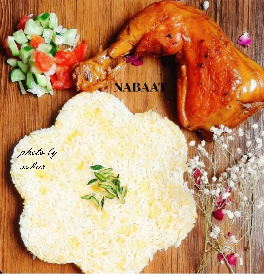 عکس برنج و مرغ