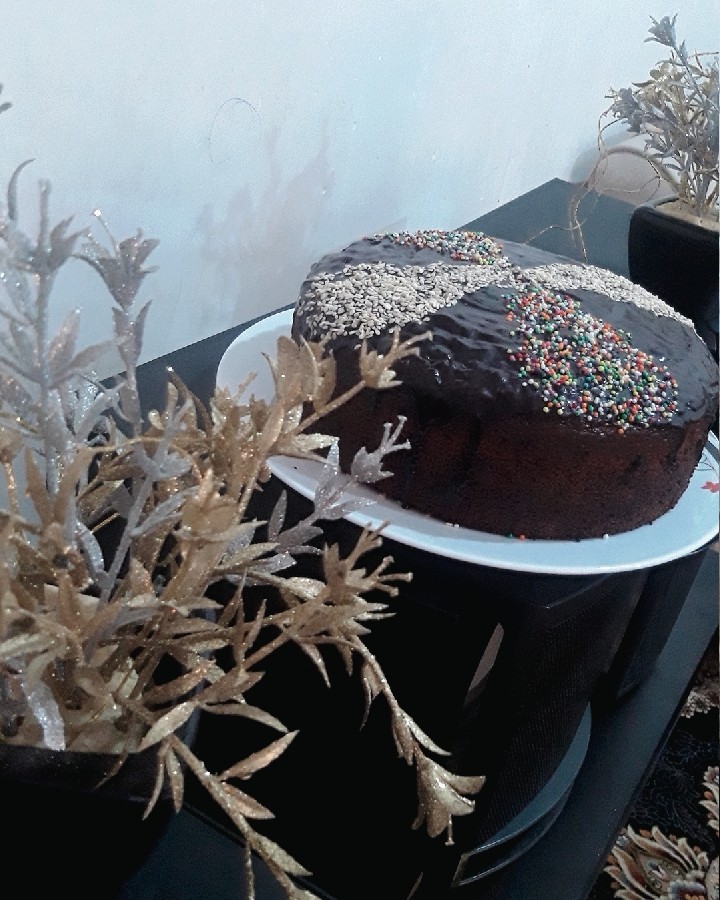 عکس کیک شکلاتی ساده??