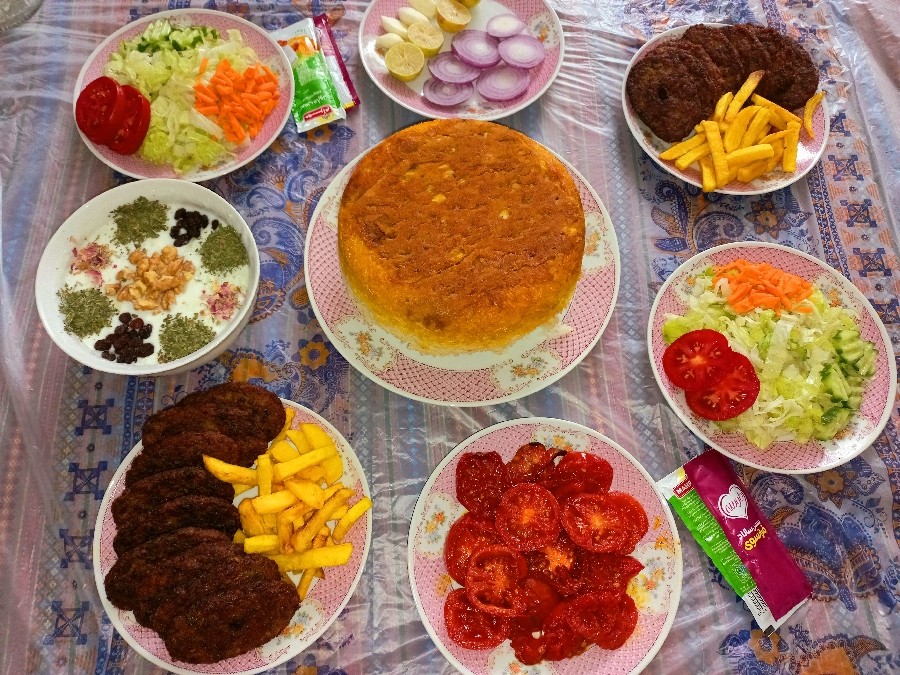 عکس کتلت با برنج