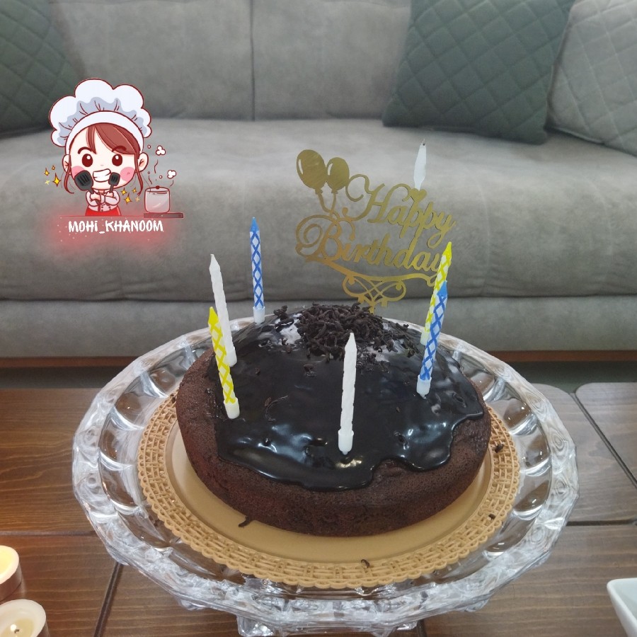 کیک شکلاتی تولد همسرم 
