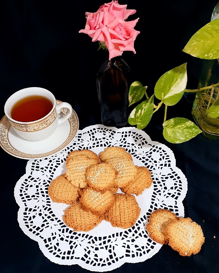 عکس بیسکوییت نارگیلی
