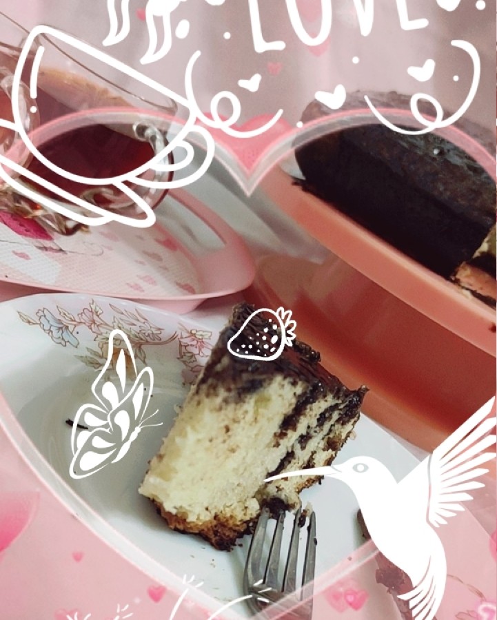 کیک با روکش شکلاتی