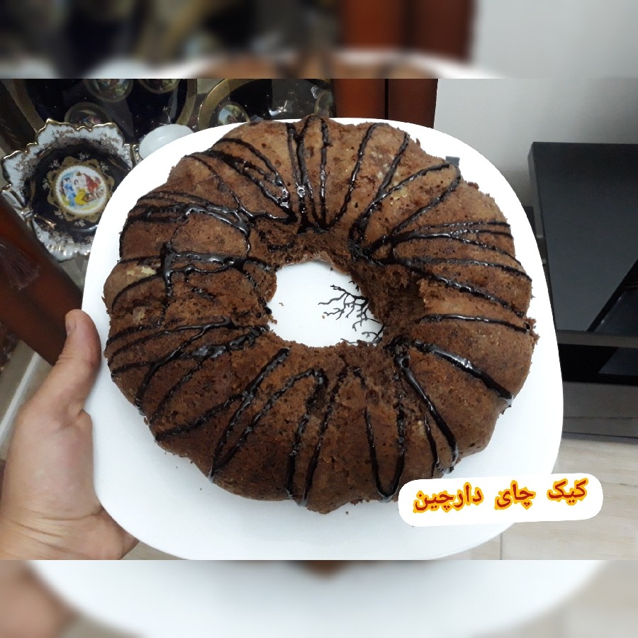 عکس کیک چای و دارچین