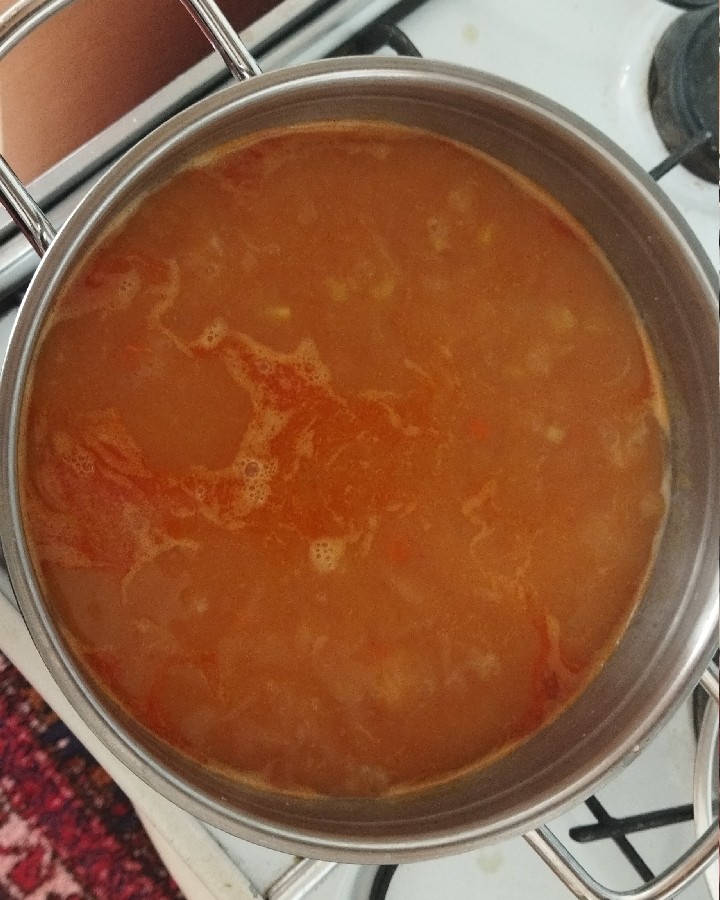 عکس سوپ جو قرمز