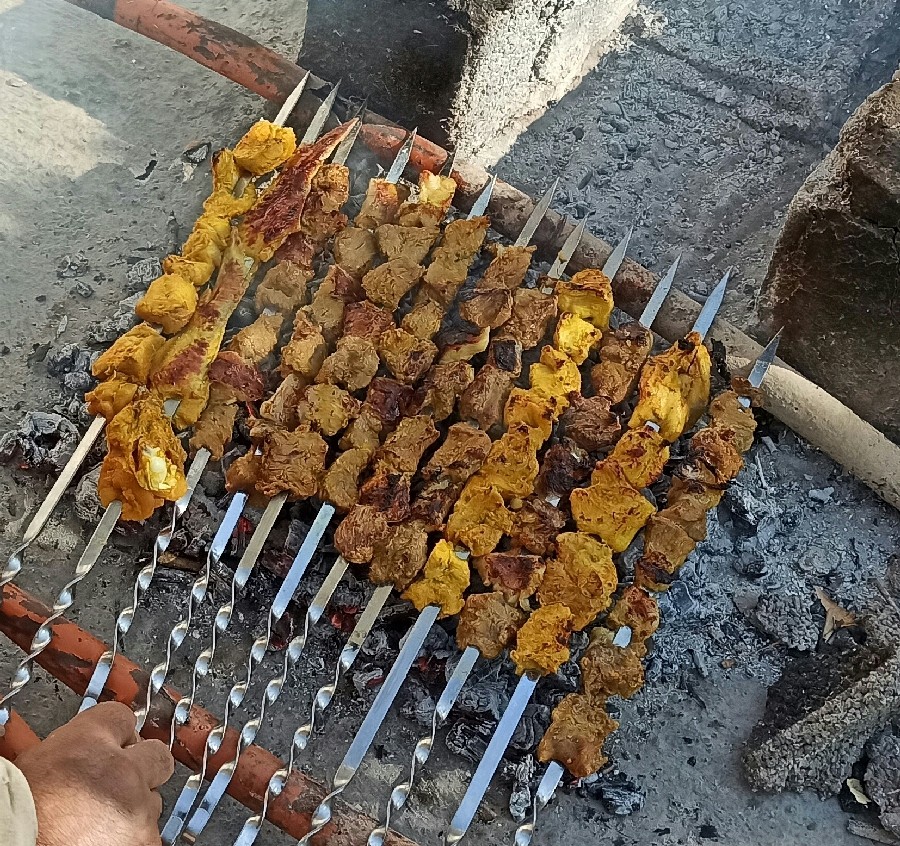 عکس کباب گوسفندی و جوجه