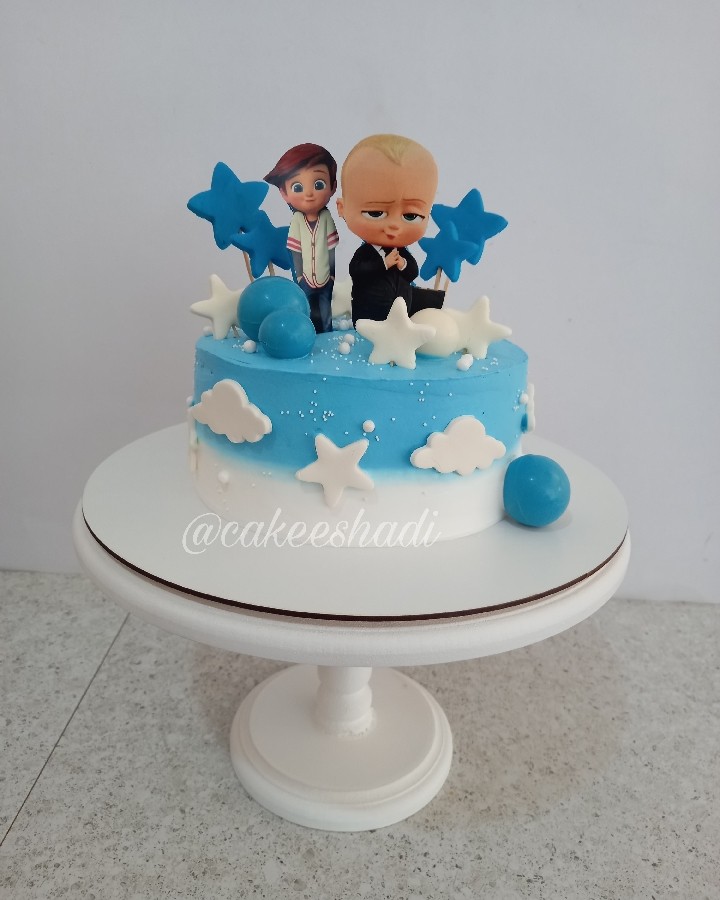 عکس کیک با تم بچه رئیس