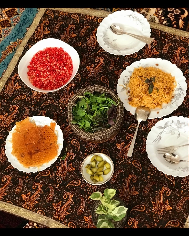 عکس ناهار پاییزی