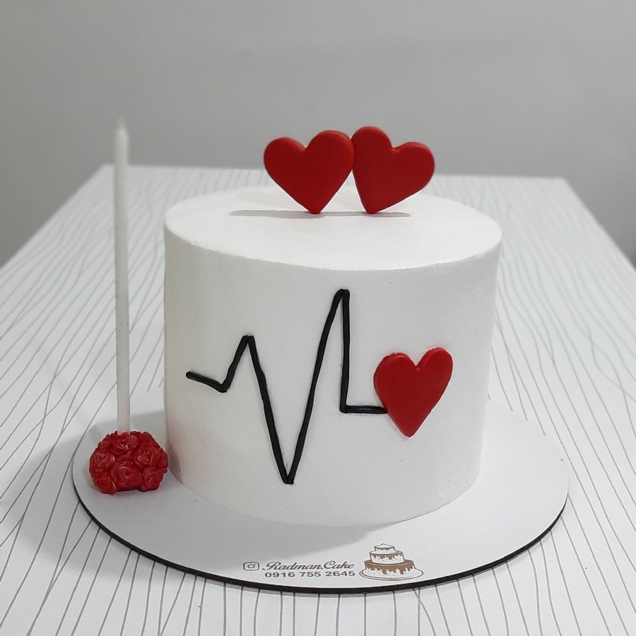 کیک ضربان قلب ?❤
