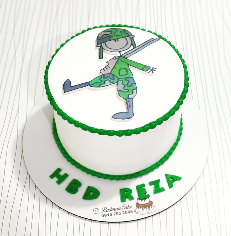 عکس کیک تولد سرباز?‍♂️