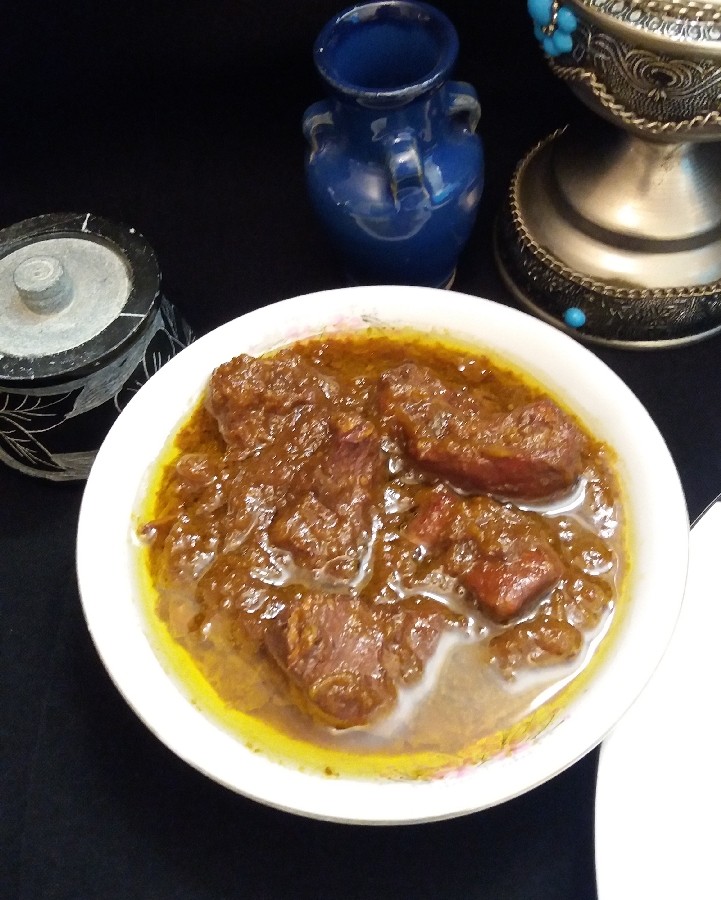 عکس فسنجون با پوره کدو حلوایی