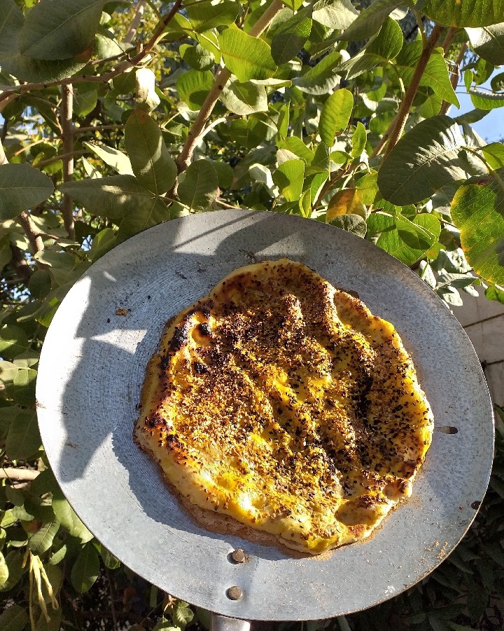 عکس نان بالا تاوه