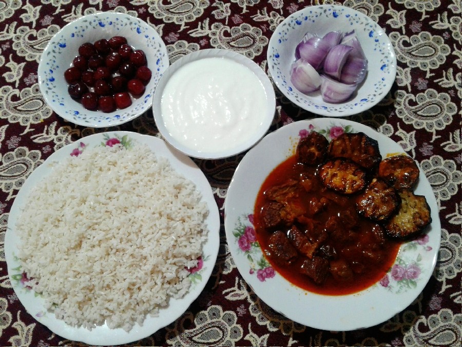 عکس خورشت کدوبادمجان