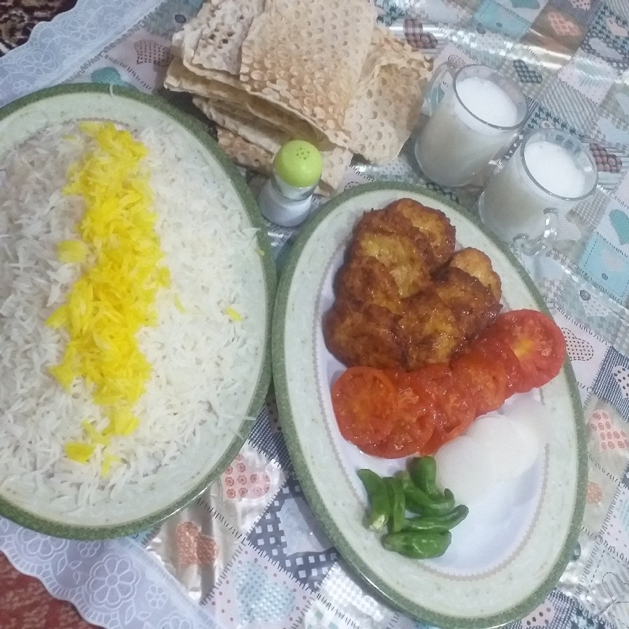 عکس شامی مرغ با برنج 