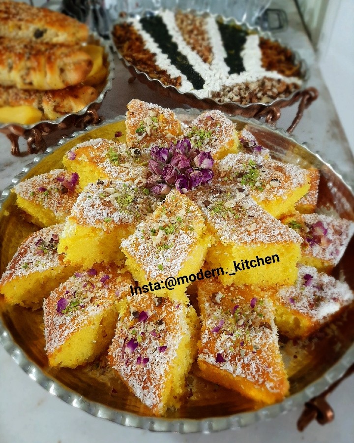 عکس #کیک # باقلوا # کیک باقلوا # کیک شربتی # کیک شیرازی 