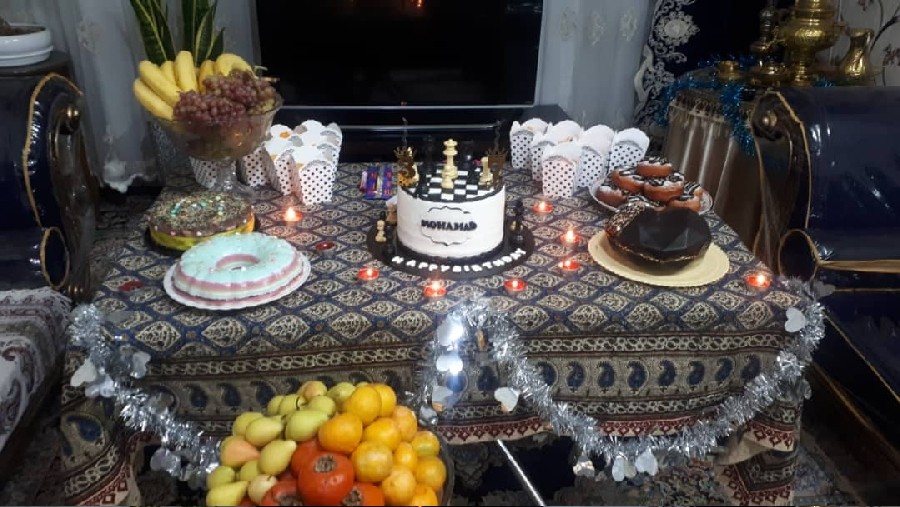 میز تولد شوهر خواهرم