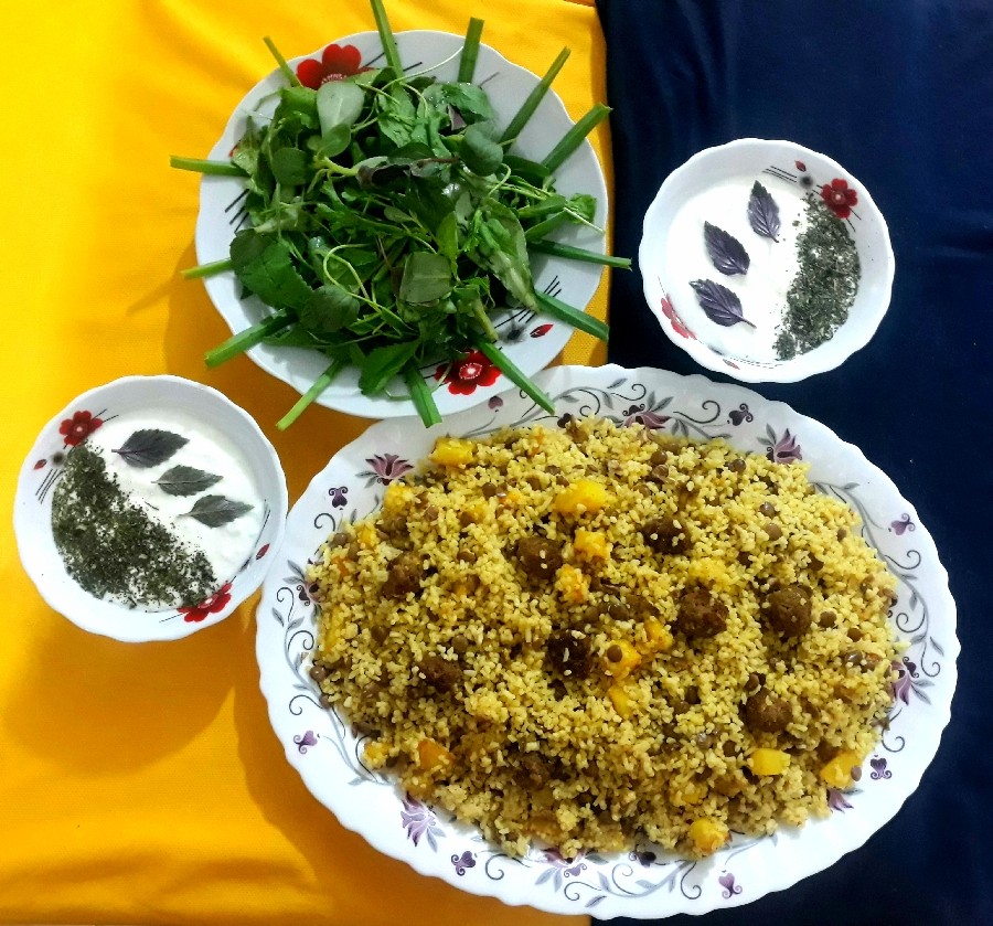 عکس عدس پلو