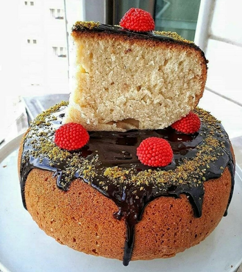 عکس کیک ساده خانگی