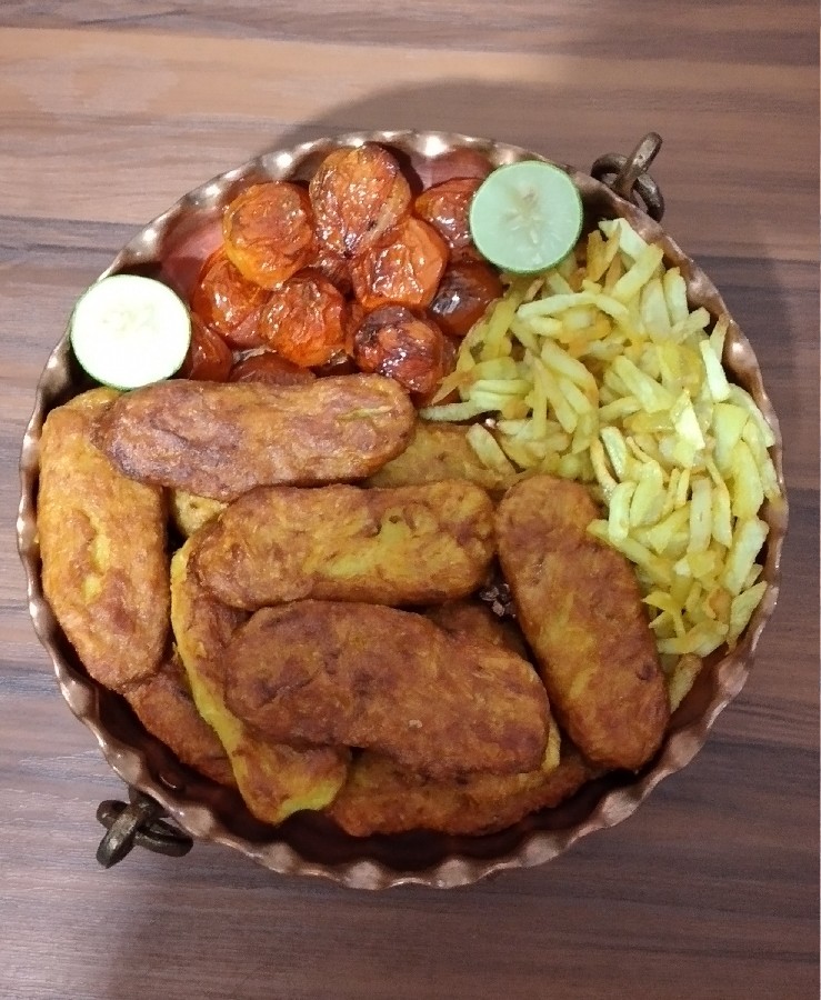 عکس کتلت مرغ خودم پز شام