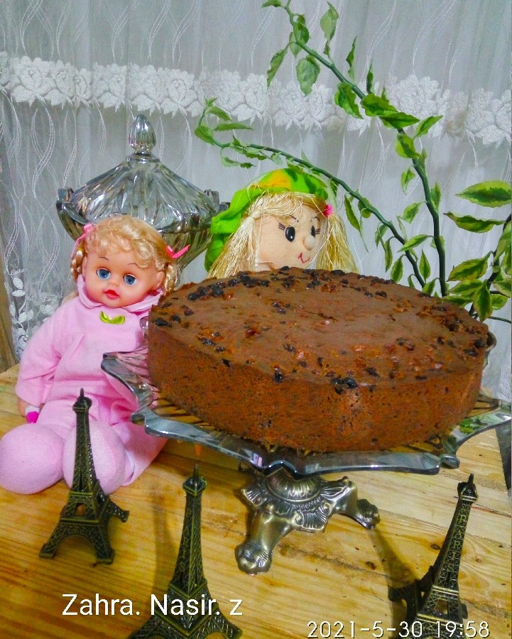 عکس کیک شکلاتی با پودر کاکائو با دو روش پخت