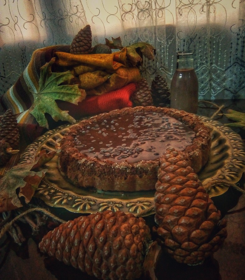 کیک شیر شکلاتی