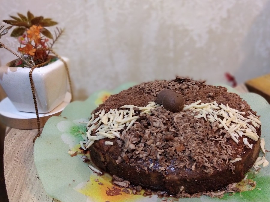 عکس کیک خیس شکلاتی