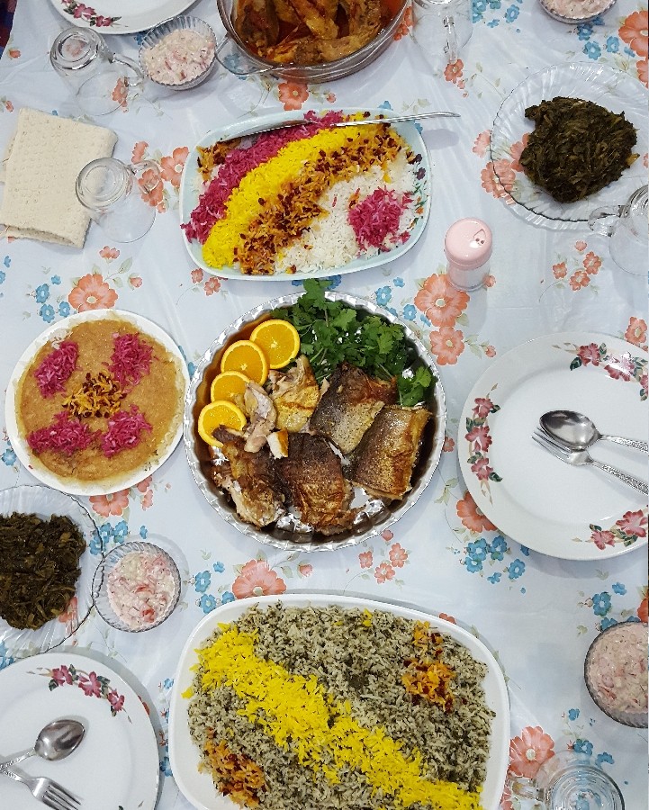 عکس سفره شب عید