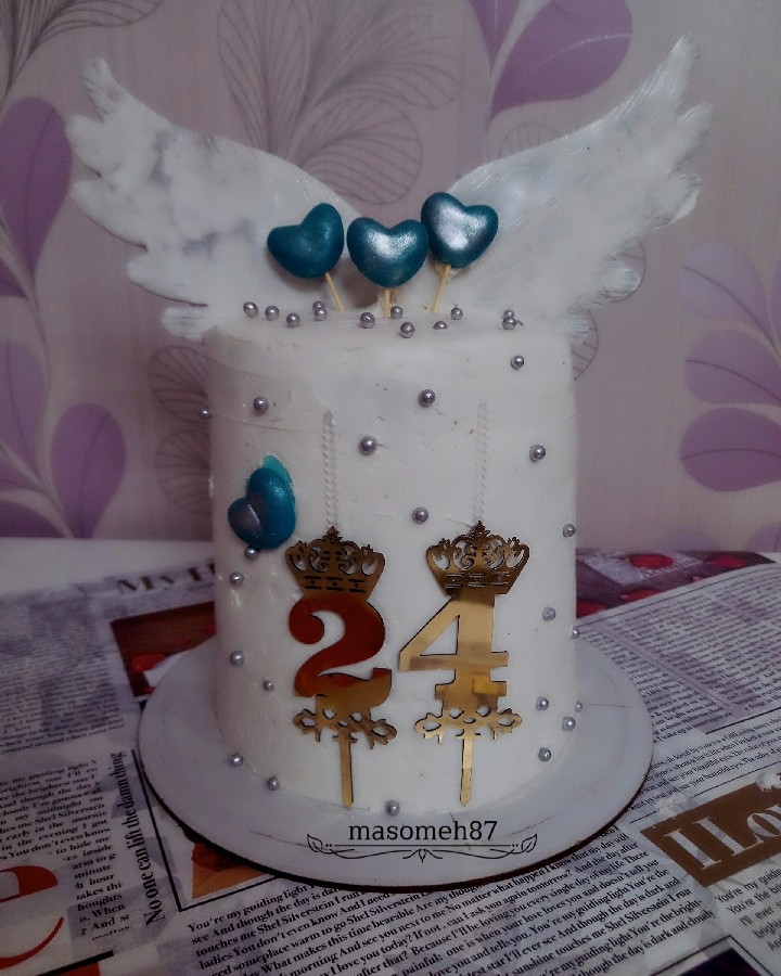 عکس کیک بال فرشته