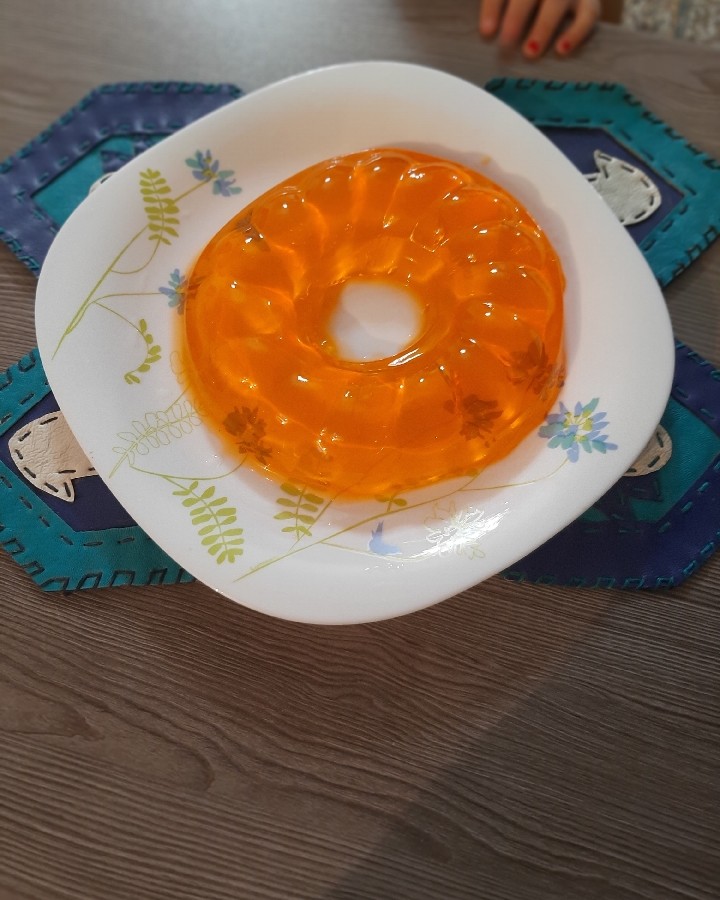عکس ژله پرتقالی که برای دختر گلم درست کردم ?