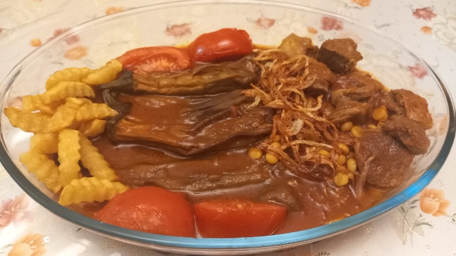 عکس خورشت قیمه بادمجان 