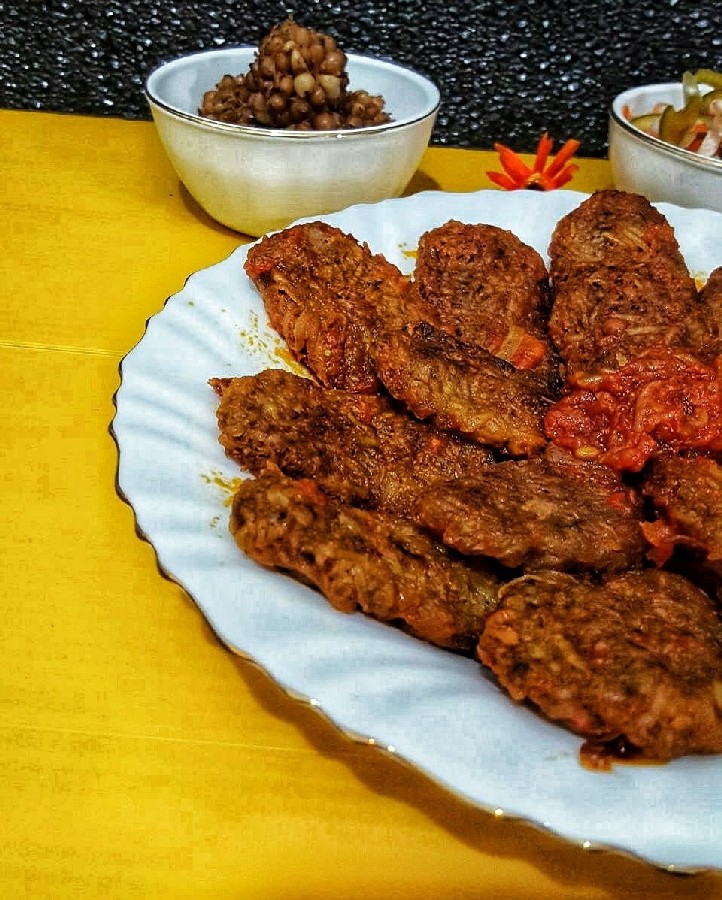 عکس کتلت گوشت و گردو شامی ترشی