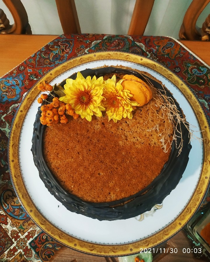 عکس کیک خرمالو