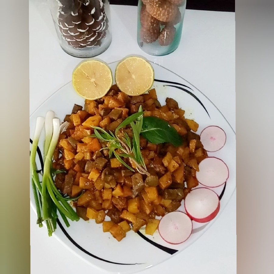 خوراک جگر گوسفند (جغور بغور)