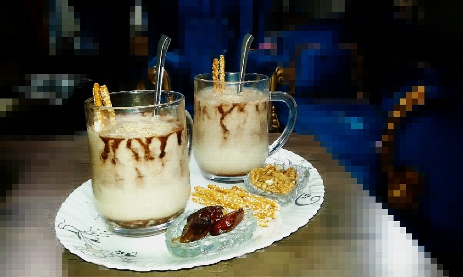 معجون (شیر و خرما و گردو)