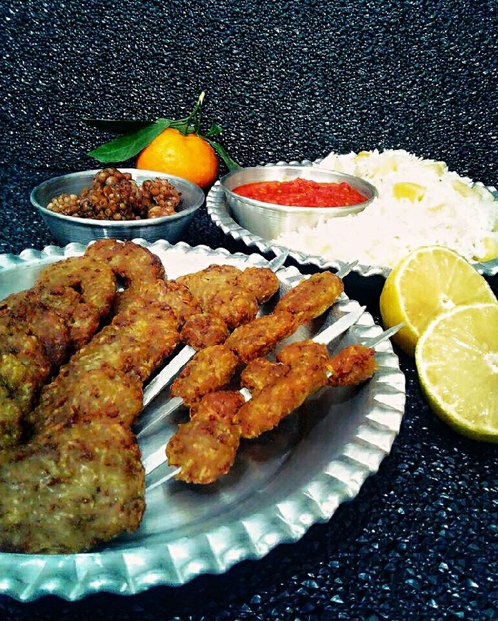 عکس کتلت گوشت کباب تسبیحی کباب انگشتی