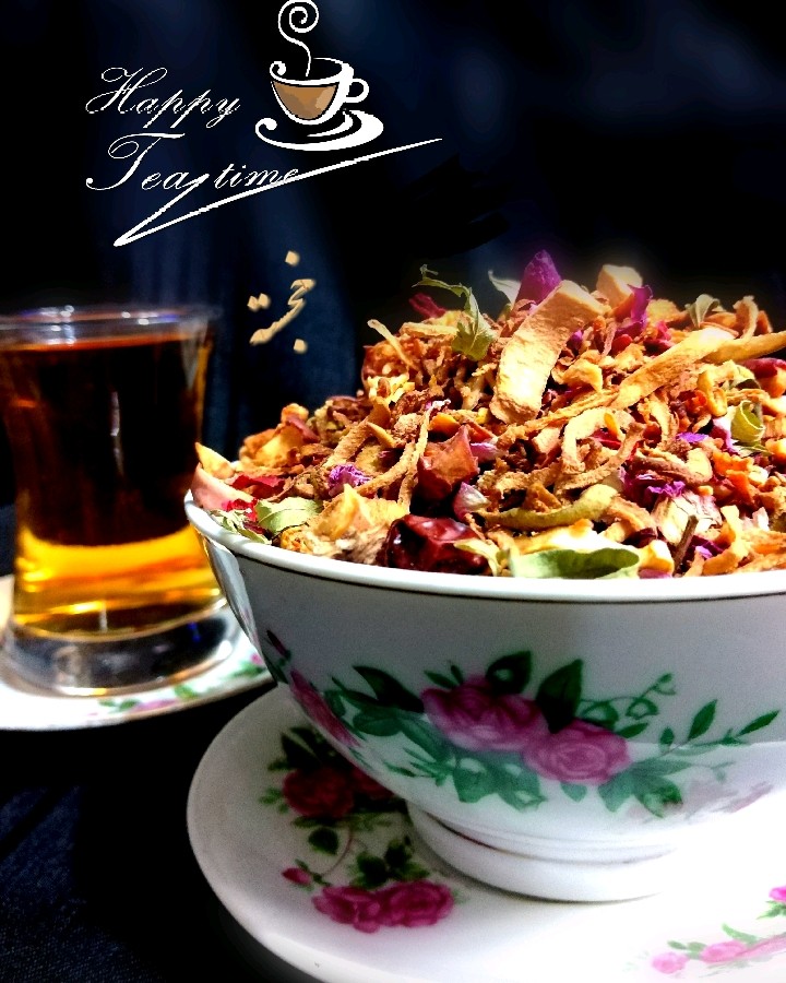 عکس چای میوه ای