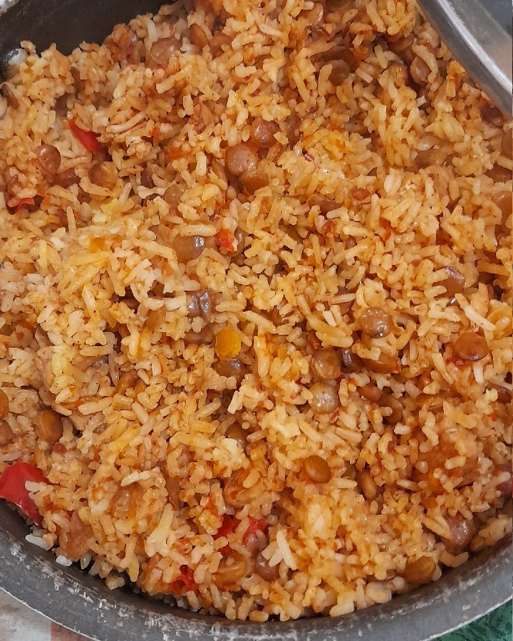عکس عدس پلو
